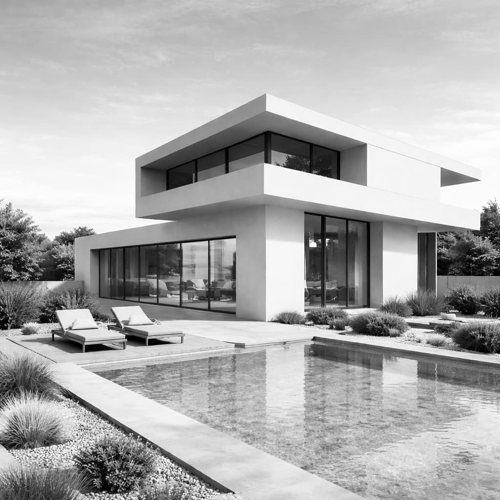 Proyecto residencial moderno diseñado y construido por ARCZA