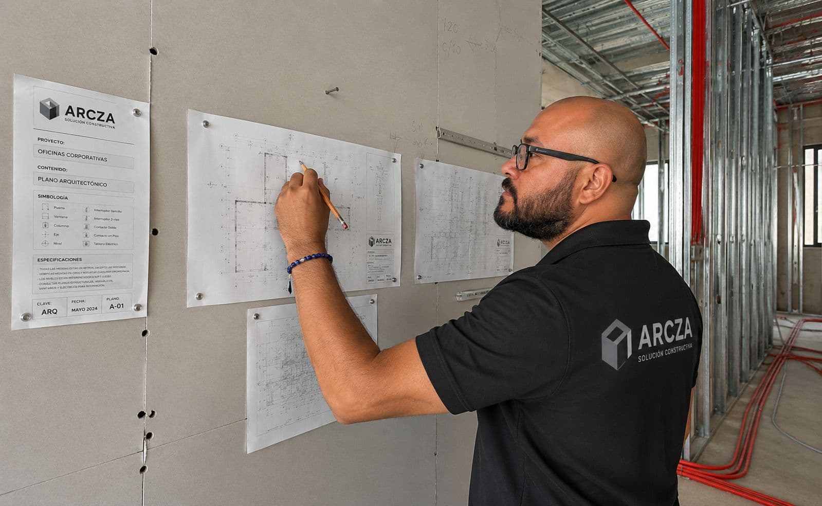 David Torres en obra de ARCZA